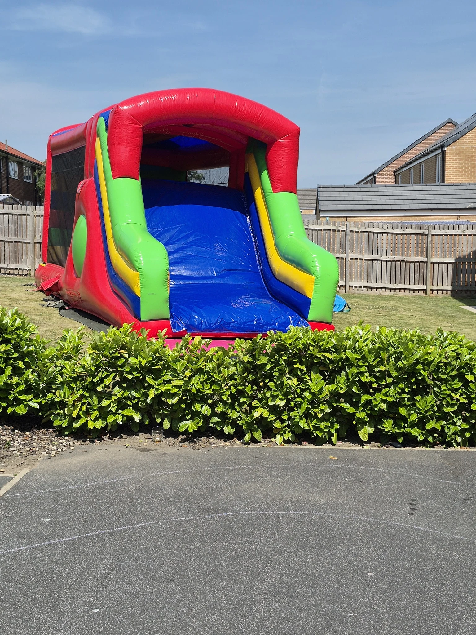 Bouncy castle with slide