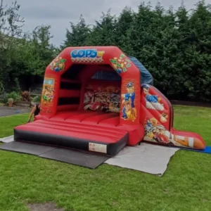 combo bouncy castles with slide on the side copson roberts