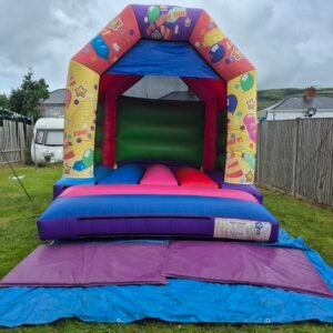 standard multicoloured bouncy castles