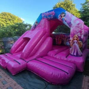 combo bouncy castles with front slide mega disco (copy)