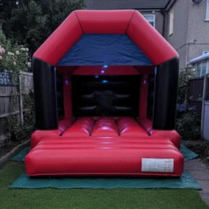 childrens disco bouncy castle red