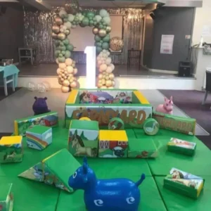 soft play farm yard theme set
